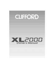 Clifford XL2000 Owners Guide