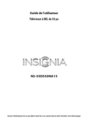 Insignia NS-55D550NA15 User Manual (Français)