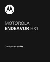 Motorola HX1 User Manual