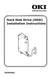 Oki C8800n C8800 Hard Disk Drive (HDD) Installation Instructions