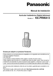 Panasonic KX-PRWA13W KX-PRWA13W Owner's Manual (Spanish)