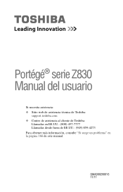 Toshiba Portege Z835-SP3240L User Guide