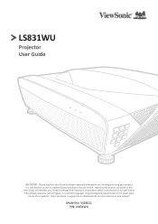 ViewSonic LS831WU User Guide