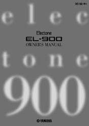 Yamaha EL-900 Owner's Manual