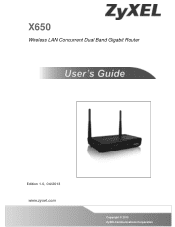 ZyXEL X650 User Guide