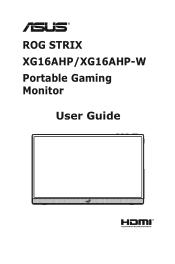 Asus ROG Strix XG16AHP XG16AHP Series User Guide