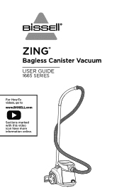Bissell Zing Bagless Canister Vacuum 1665 User Guide