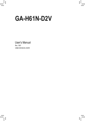 Gigabyte GA-H61N-D2V Manual