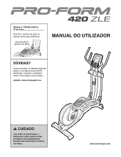 ProForm 420 Zle Elliptical Portuguese Manual