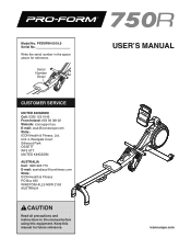 ProForm 750r Instruction Manual