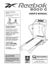 Reebok 8000 C Treadmill User Manual