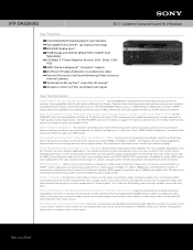 Sony STR-DA5300ES Marketing Specifications