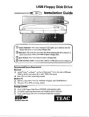 TEAC HD3U-80 Installation Guide