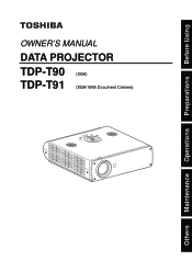 Toshiba TDP-T90 User Manual