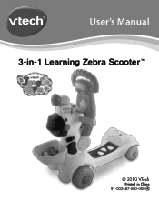 Vtech 3-in-1 Learning Zebra Scooter User Manual