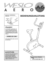 Weslo Aero A6 German Manual