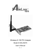 Airlink AWLH5075 User Manual