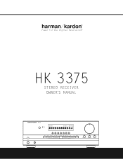 Harman Kardon HK 3375 Owners Manual