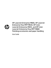 HP LaserJet Enterprise flow MFP M830 User Guide 1