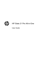 HP Slate 21 Pro PC User Guide