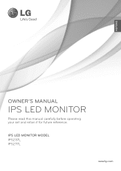 LG IPS237L-BN Owners Manual