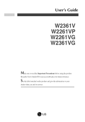 LG W2361V-PF Owner's Manual (English)