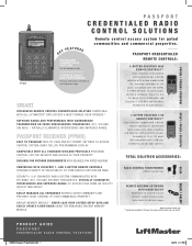LiftMaster PPLV1-10 Passport Product Guide - English