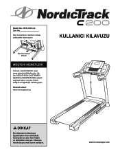 NordicTrack C 200 Treadmill Turkish Manual