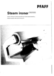 Pfaff Steam Ironer 560 580 User Guide