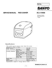 Sanyo ECJ-D100S Service Manual