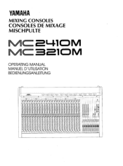 Yamaha MC3210M Owner's Manual (image)