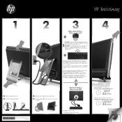 HP TouchSmart 300-1200 Setup Poster (Page 1)
