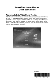 HP HP-380467-003 InterVideo Home Theater Quick Start Guide