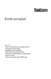 Lenovo ThinkCentre M52e (Polish) Quick reference guide