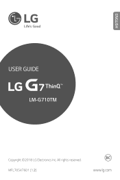 LG LGG710PM Owners Manual