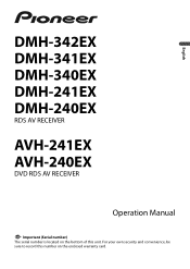 Pioneer AVH-240EX Owners Manual