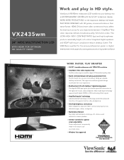 ViewSonic VX2435wm VX2435wm PDF Spec Sheet