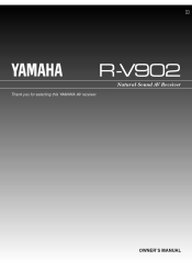 Yamaha R-V902 Owner's Manual