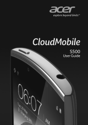 Acer CloudMobile S500 User Manual
