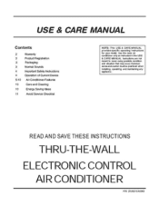 Frigidaire FAH10ES2T Use and Care Manual