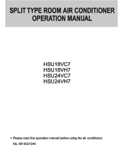 Haier HSU18VC7-W User Manual