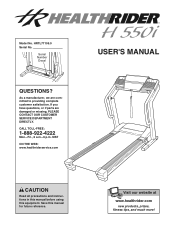 HealthRider H550i Treadmill English Manual
