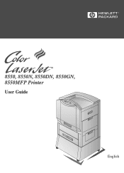HP 8550 HP Color LaserJet 8550, 8550N, 8550DN, 8550GN, 8550MFP Printer - User Guide
