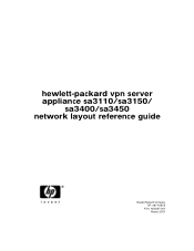 HP Sa3110 HP VPN Server Appliance sa3110/sa3150/sa3400/sa3450 Network Layout Reference Guide