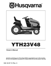 Husqvarna YTH23V48 Owners Manual