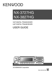 Kenwood NX-3727HG User Manual