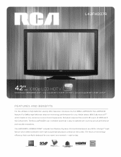 RCA L42FHD37R Spec Sheet
