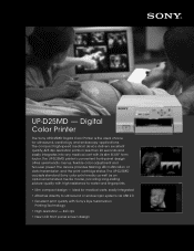 Sony UPD25MD Brochure (ME-UP-D25MD)