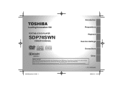Toshiba SDKP74SWN Owners Manual