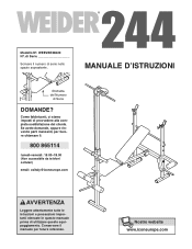 Weider 244 Bench Italian Manual